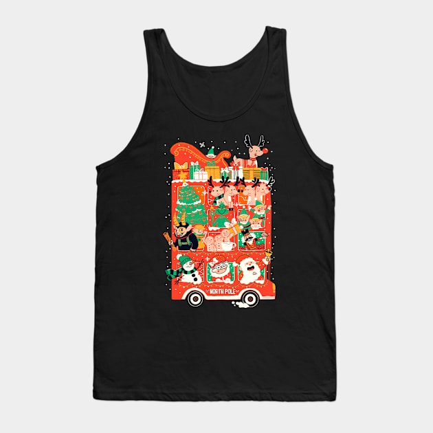 Xmas Bus Tank Top by ppmid